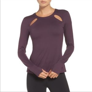 Alo Yoga Mantra Long Sleeve Fitted Performance Top